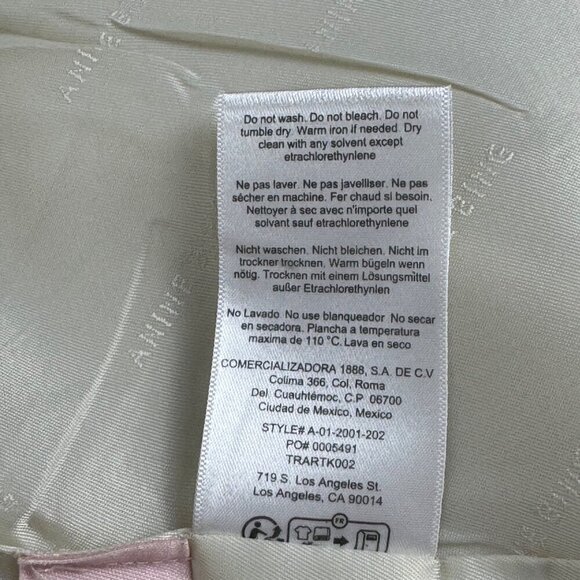 Anine Bing Fishbone Blazer Hearringbone Size Lrg Tan Cream Career Classic Wool - Picture 13 of 15